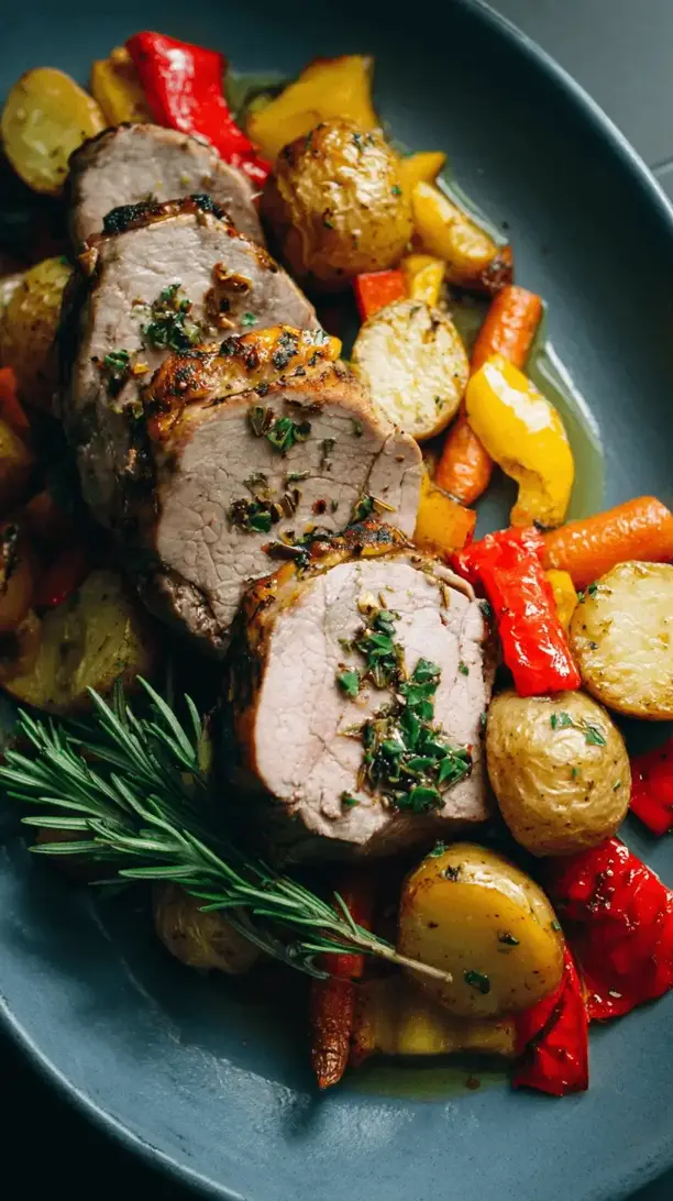 pork tenderloin with roasted veggies