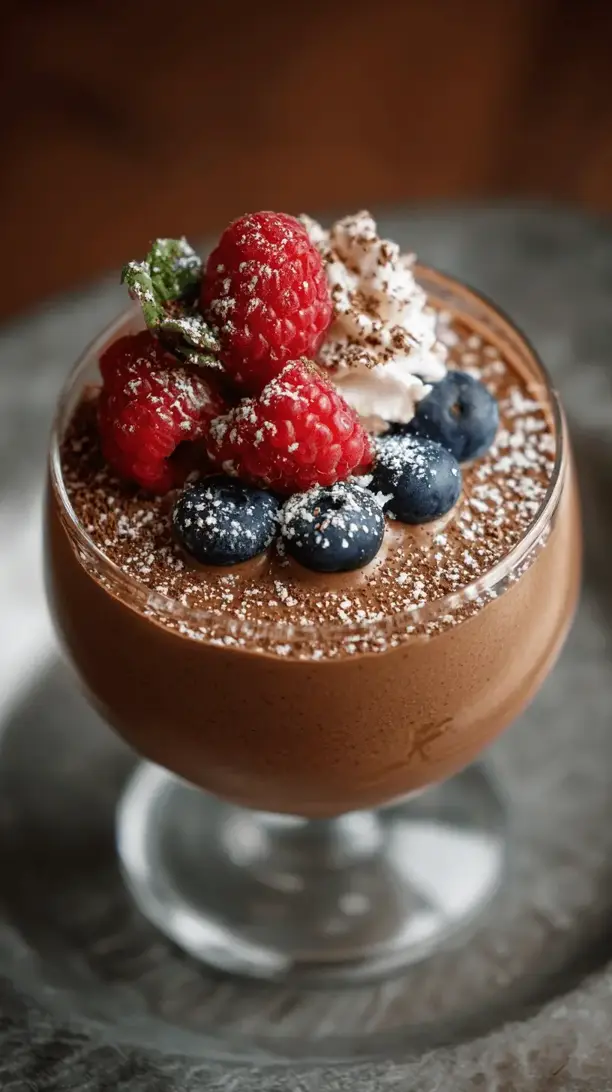 protein chocolate mousse