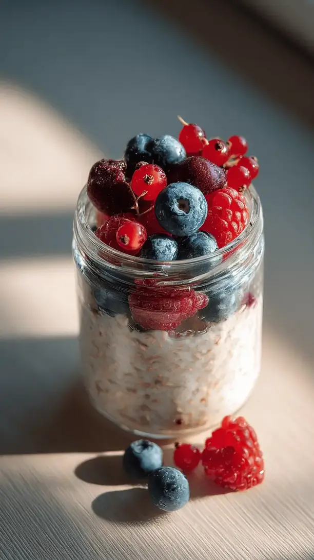 protein oatmeal with berries