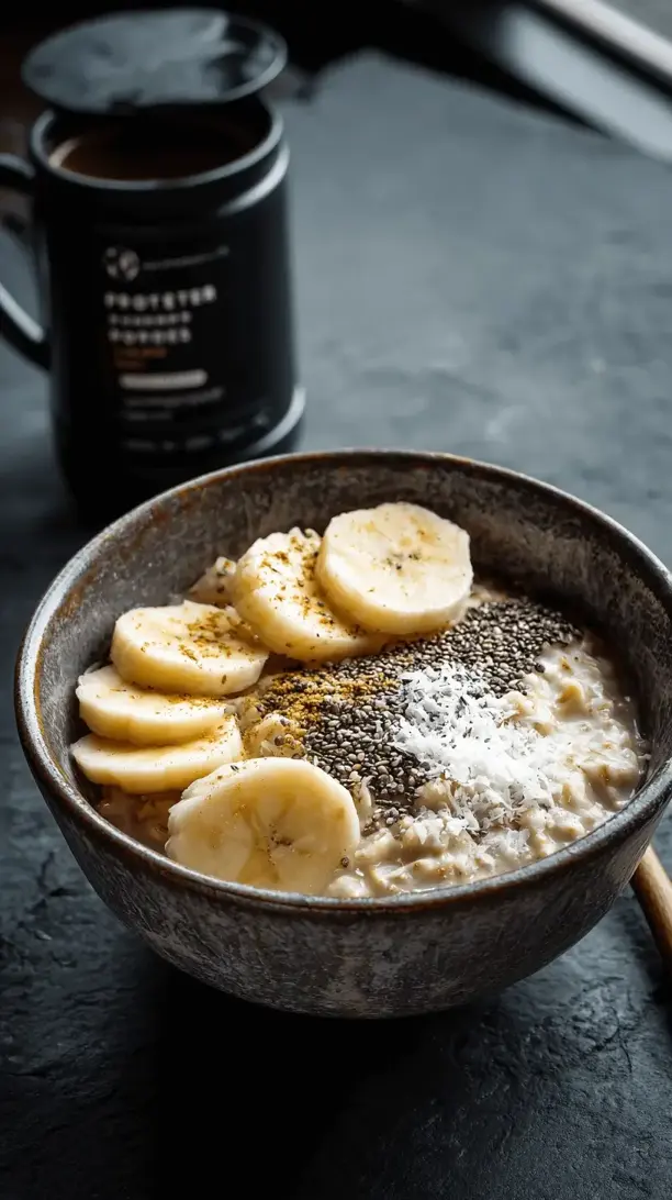 protein oats with banana