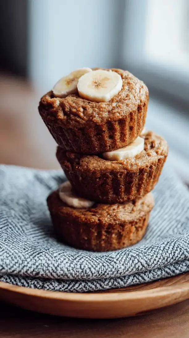protein packed banana muffins