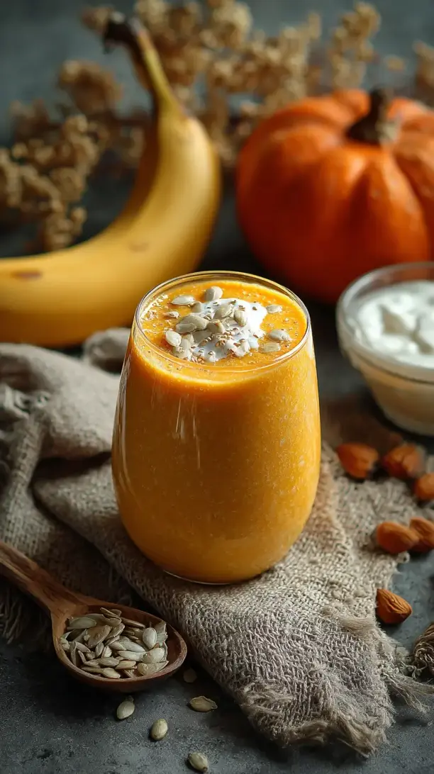 pumpkin banana smoothie