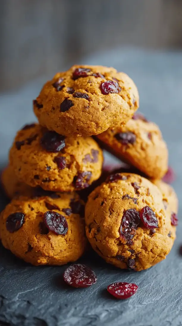 pumpkin cranberry cookies