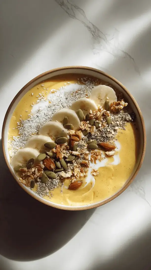 pumpkin pie smoothie bowl