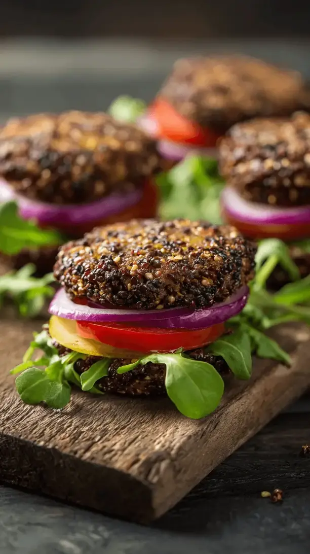 quinoa black bean burger