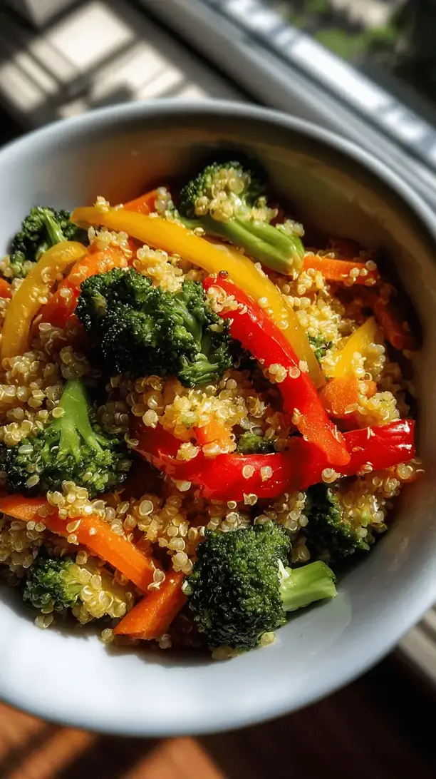 quinoa veggie stir fry