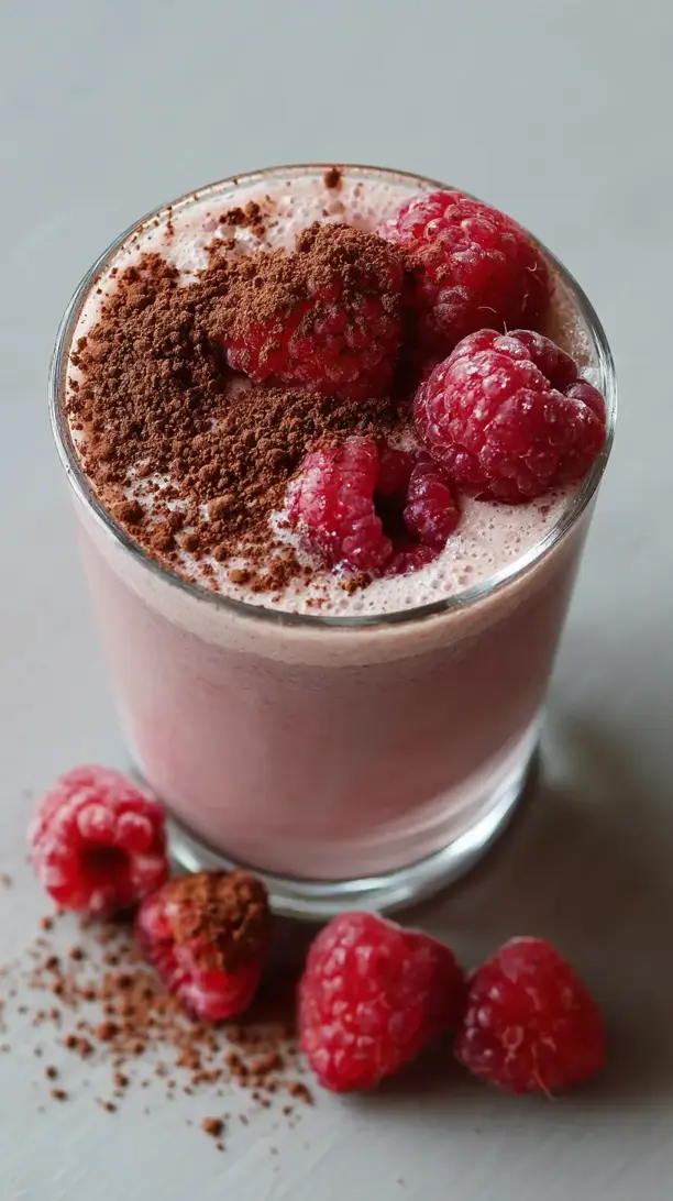 raspberry cacao smoothie