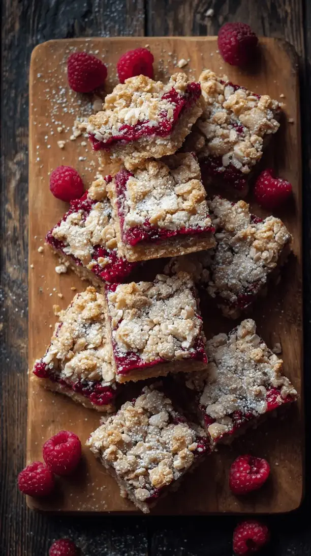 raspberry oatmeal bars