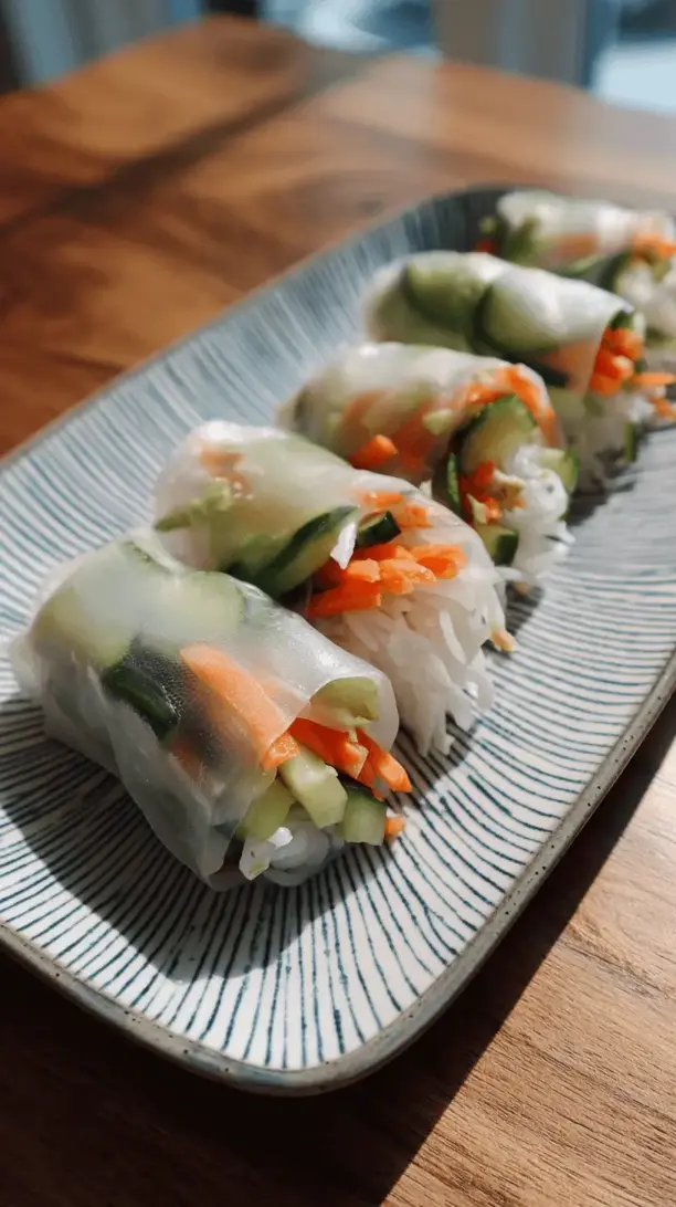 rice paper veggie rolls