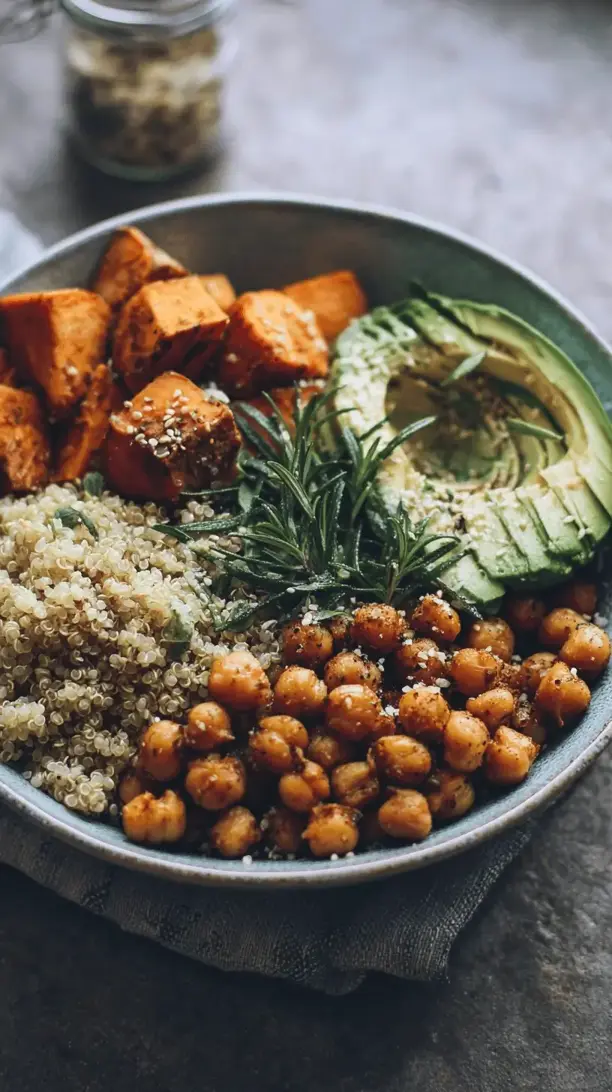 roasted chickpea buddha bowl