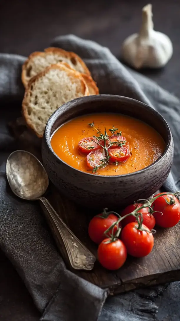 roasted tomato carrot soup