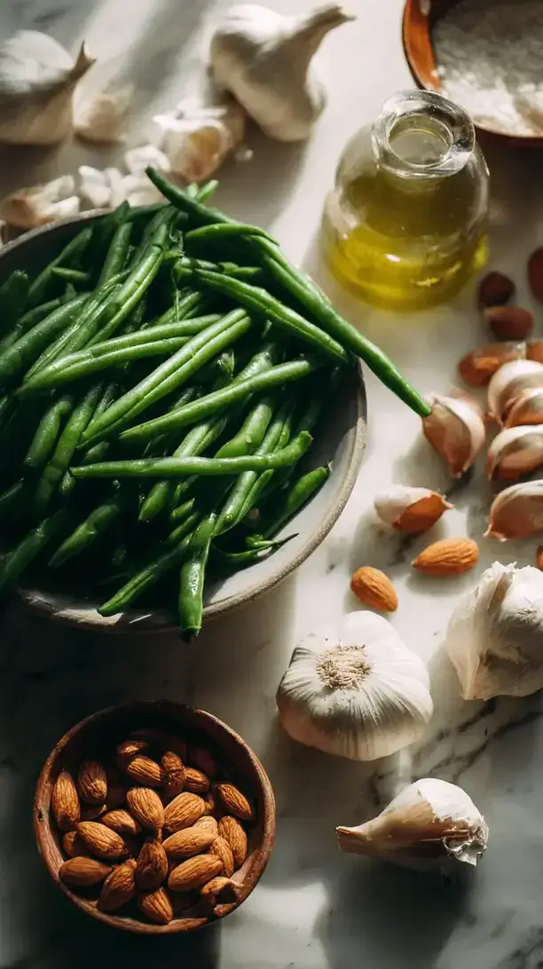 sauted green beans with almonds