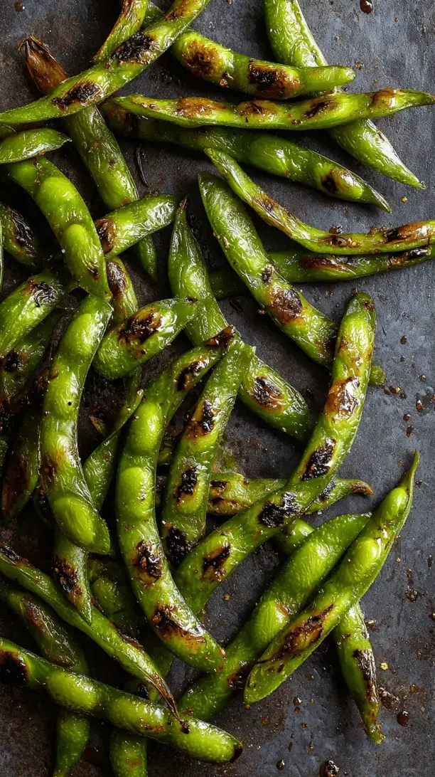 savory roasted edamame sticks