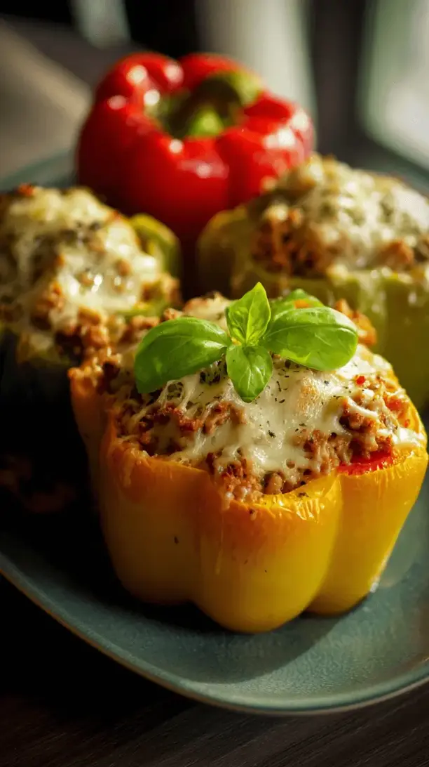 stuffed bell peppers with turkey
