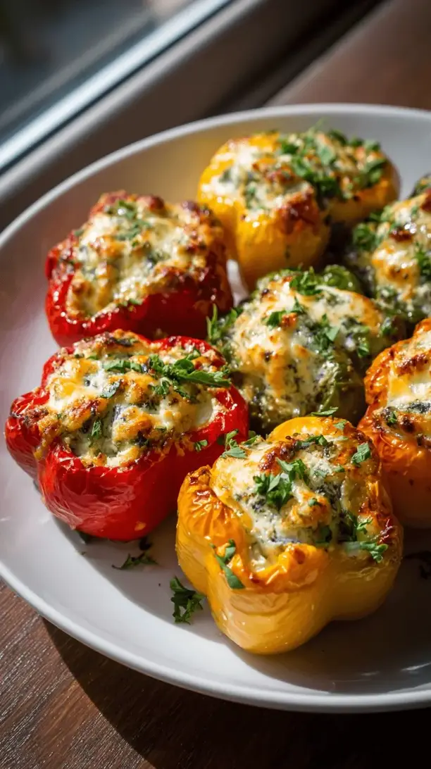 stuffed mini bell peppers with cream cheese