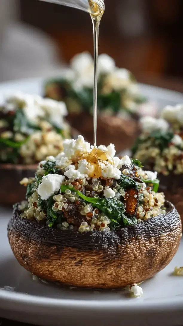 stuffed portobello mushrooms with quinoa