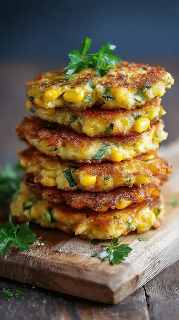 sweet corn and zucchini fritters