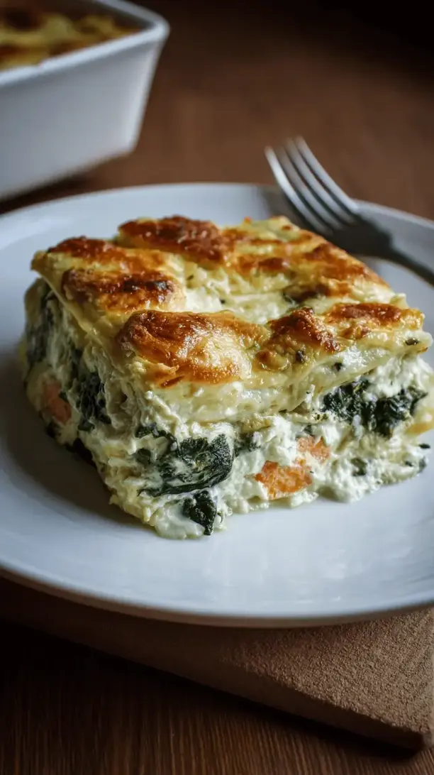 sweet potato and spinach lasagna