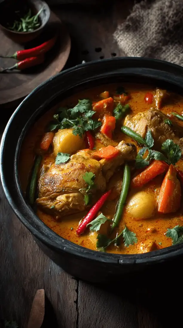 thai chicken and vegetable curry