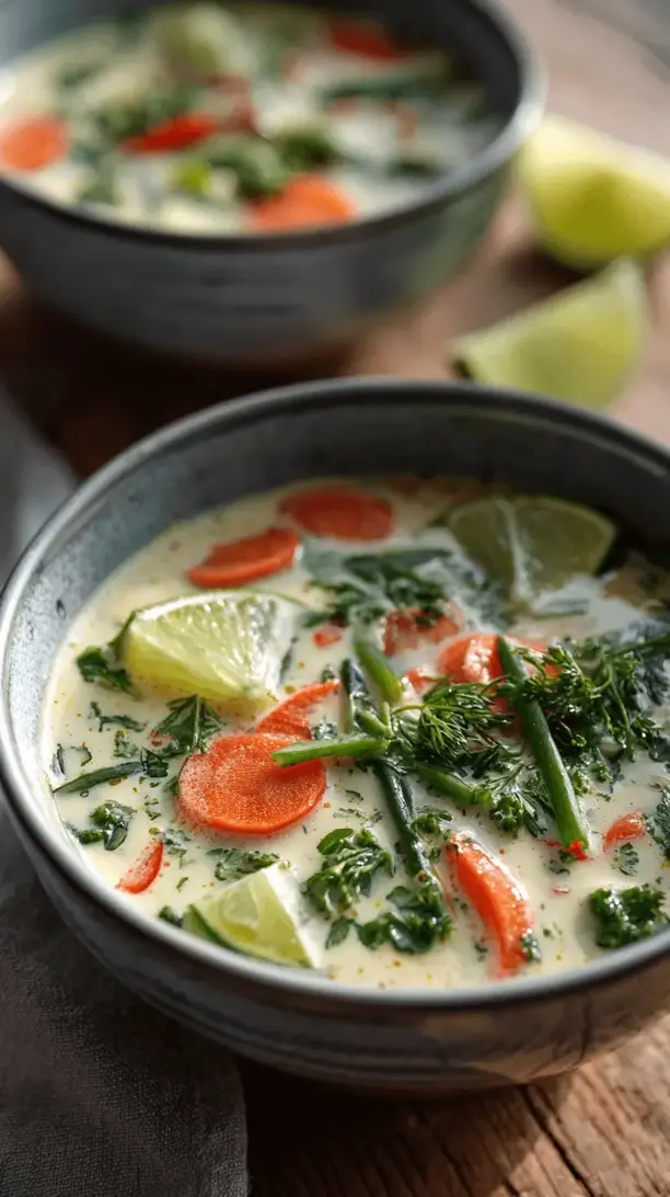 thai coconut vegetable soup
