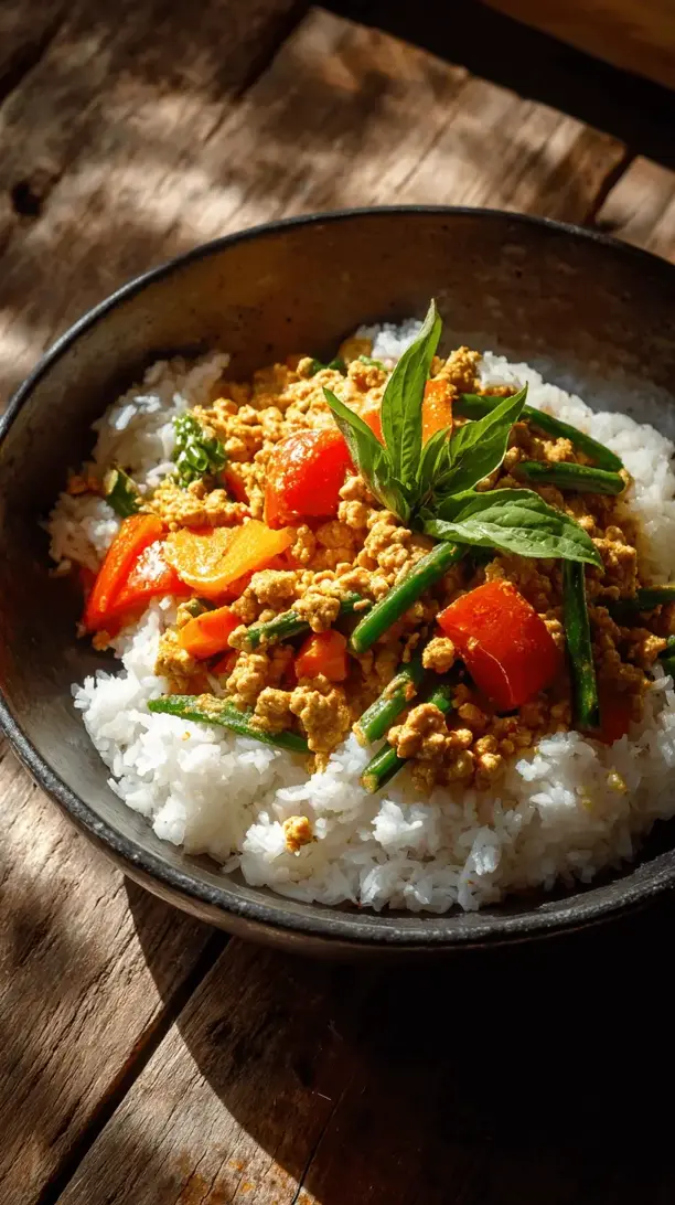 thai turkey and vegetable curry