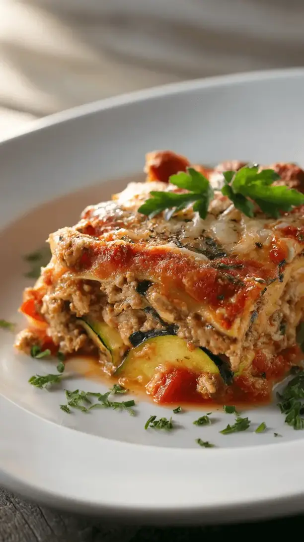 turkey and zucchini lasagna