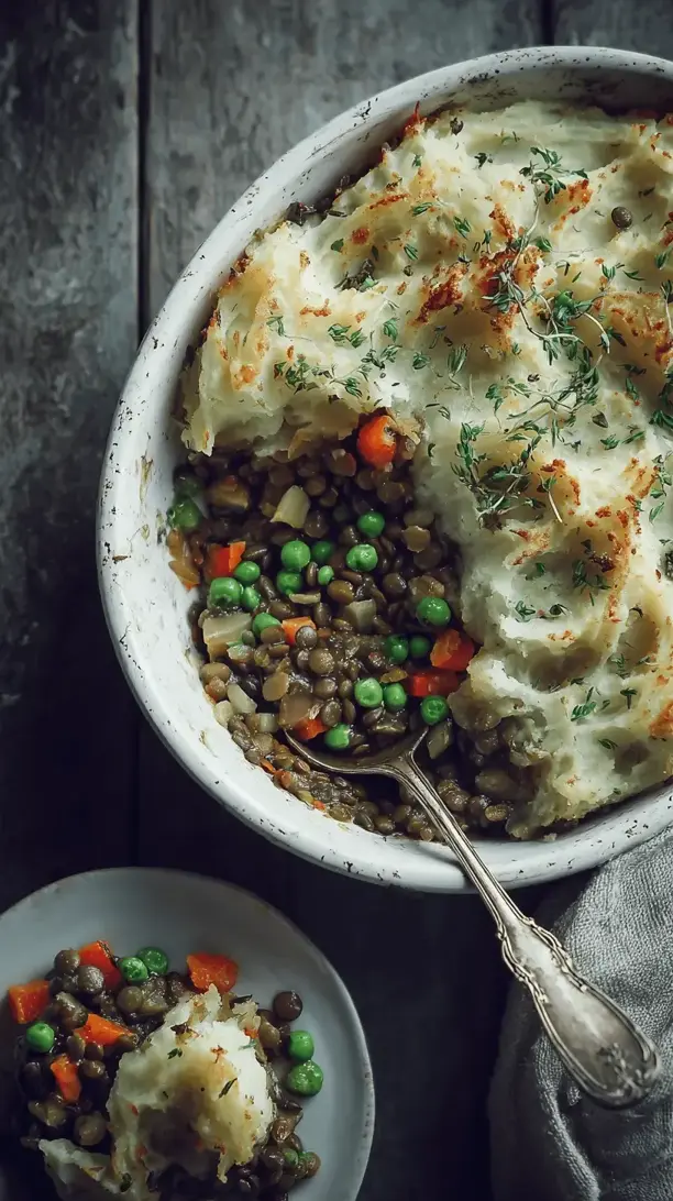 vegan lentil shepherds pie