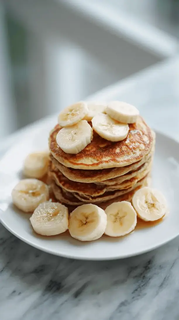 whole wheat banana pancakes