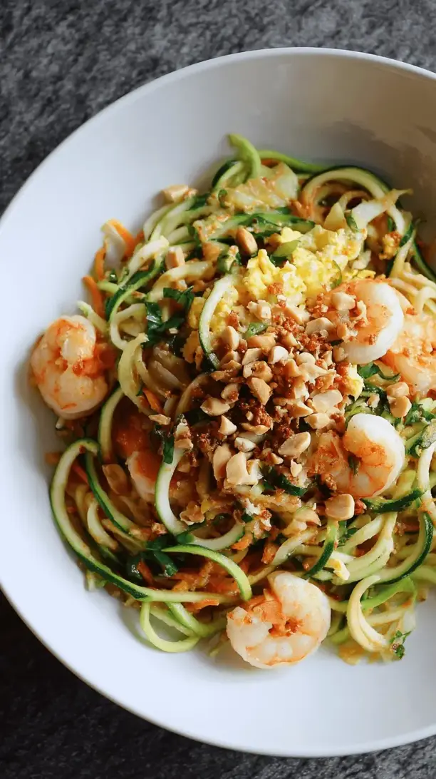 zucchini noodle pad thai
