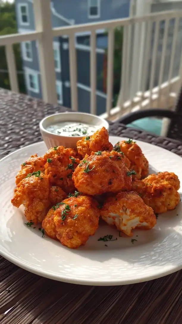 Air Fryer Buffalo Cauliflower Bites