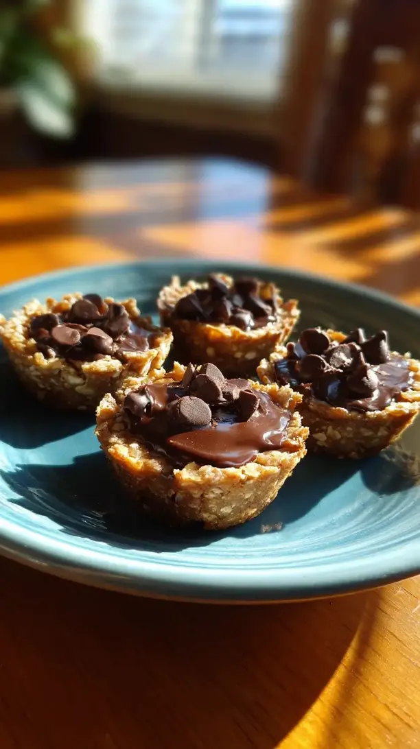 Almond Butter Chocolate Chip Cookie Cups