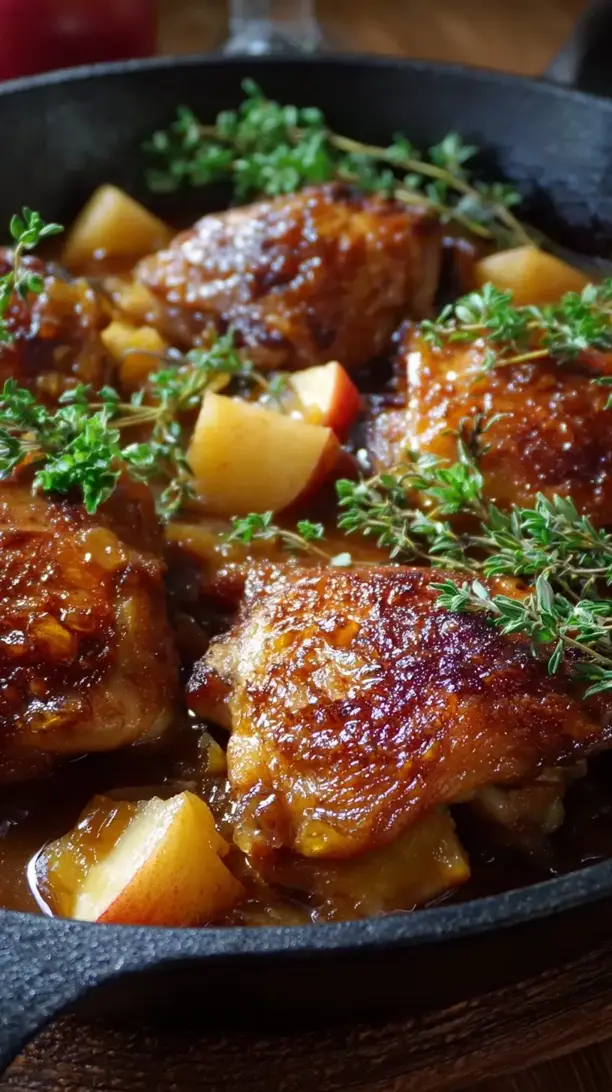 Apple Cider Chicken Skillet