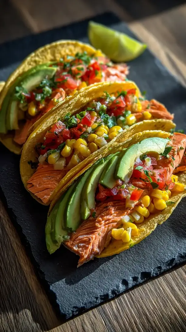 Baja Salmon Tacos