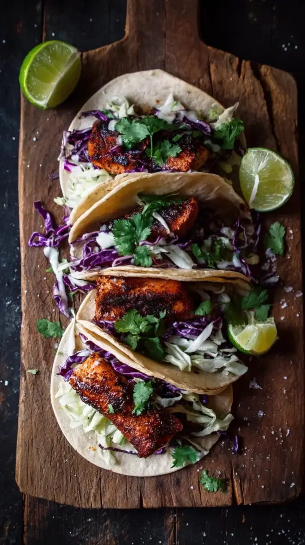 Blackened Salmon Tacos