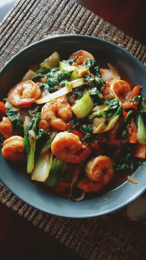 Bok Choy Shrimp Stir Fry