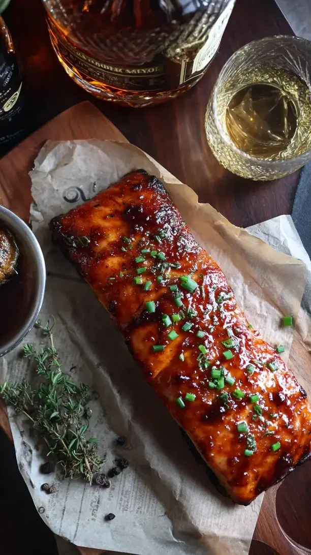 Bourbon Glazed Salmon