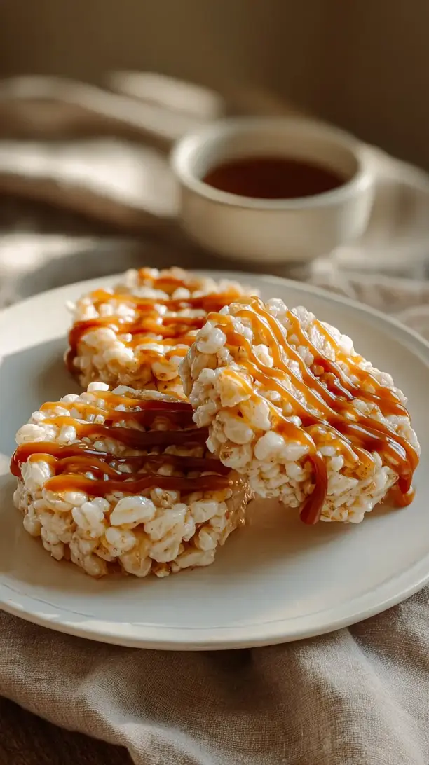 Caramel Apple Rice Cakes