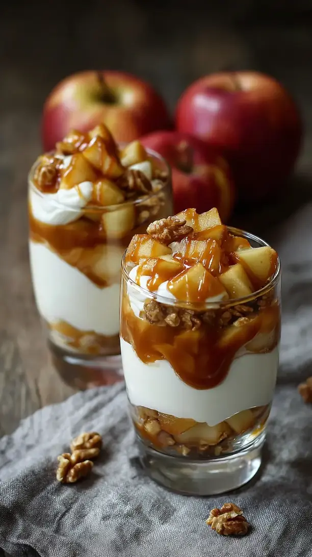 Caramel Apple Yogurt Parfaits