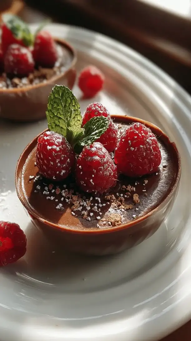 Chocolate Avocado Mousse Cups