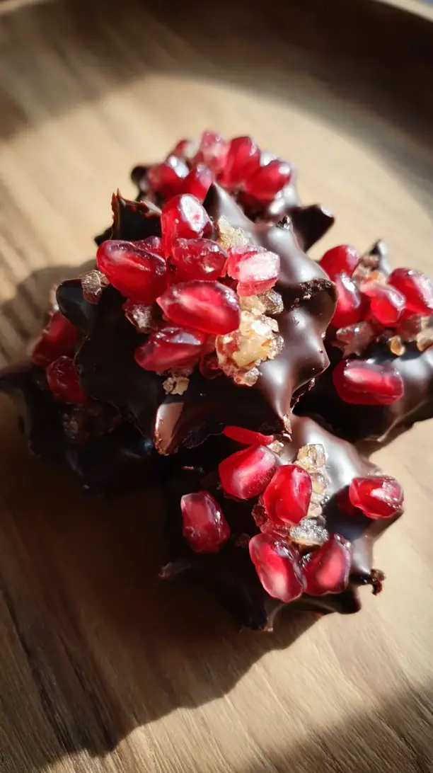 Chocolate Pomegranate Clusters