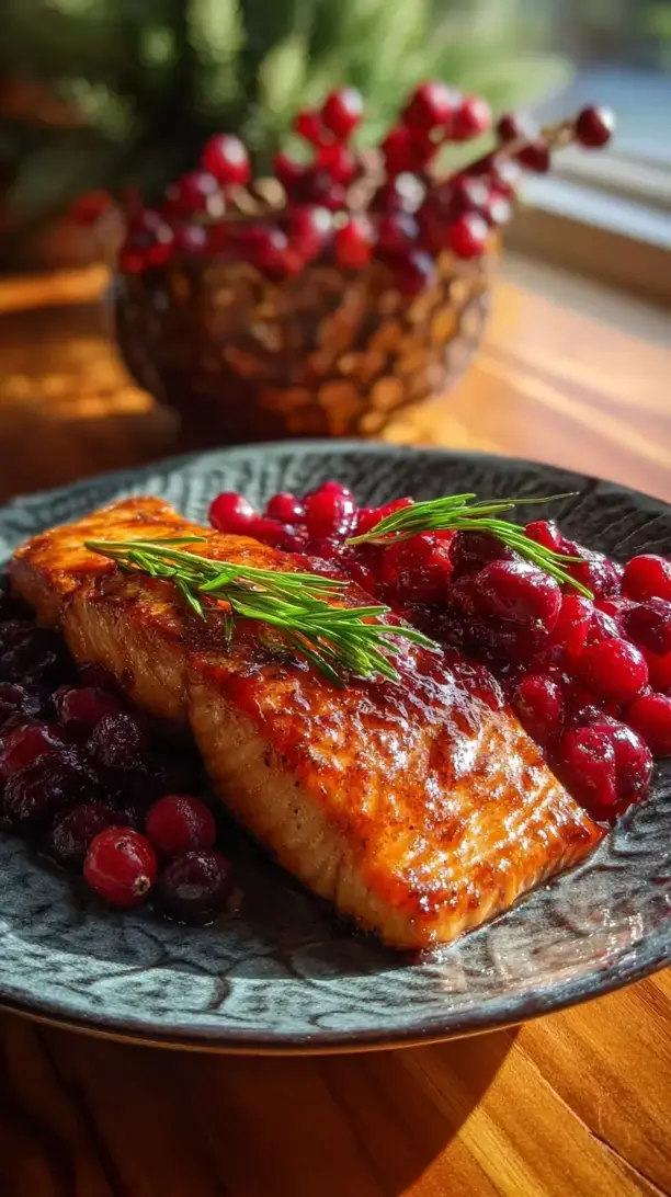 Cranberry Glazed Salmon