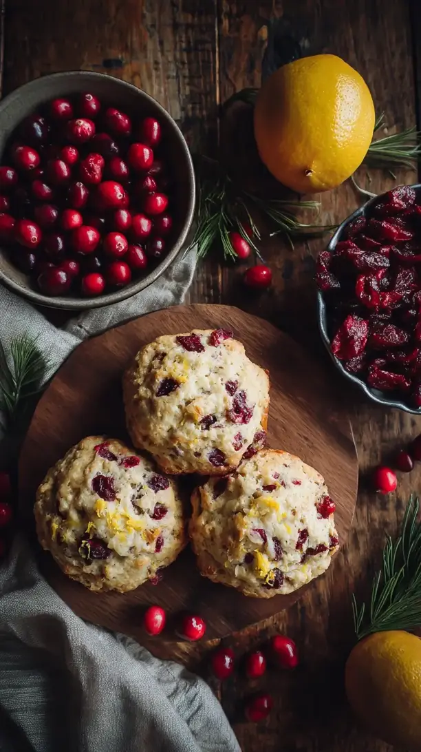 Cranberry Orange Muffin Tops