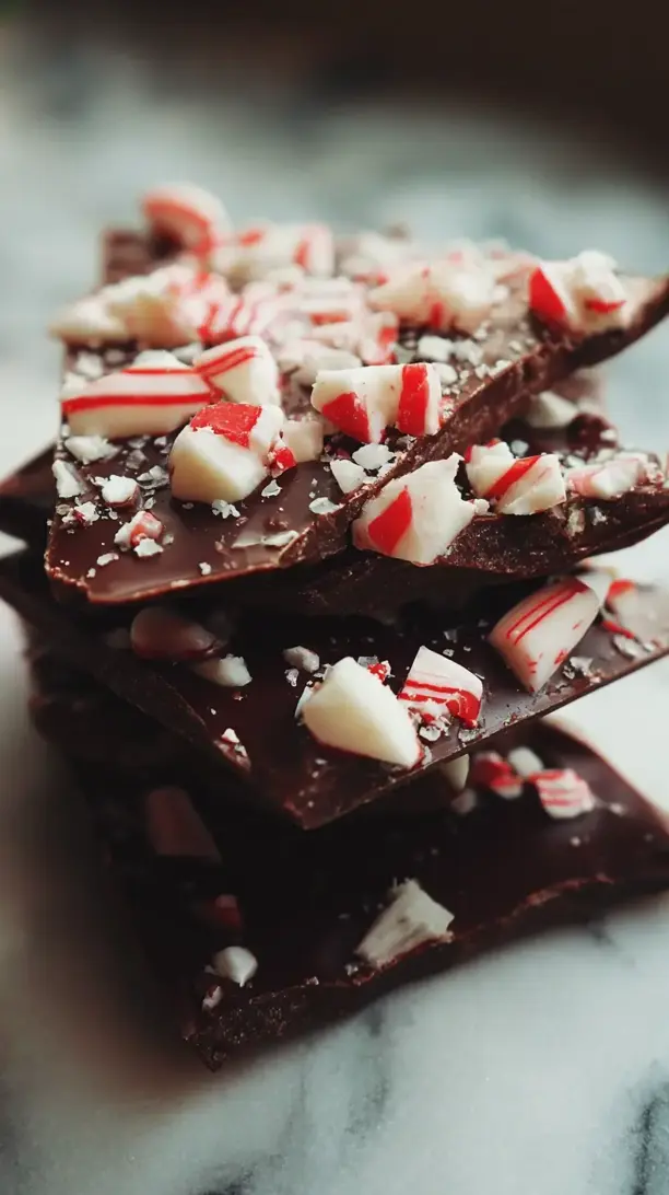 Dark Chocolate Peppermint Bark