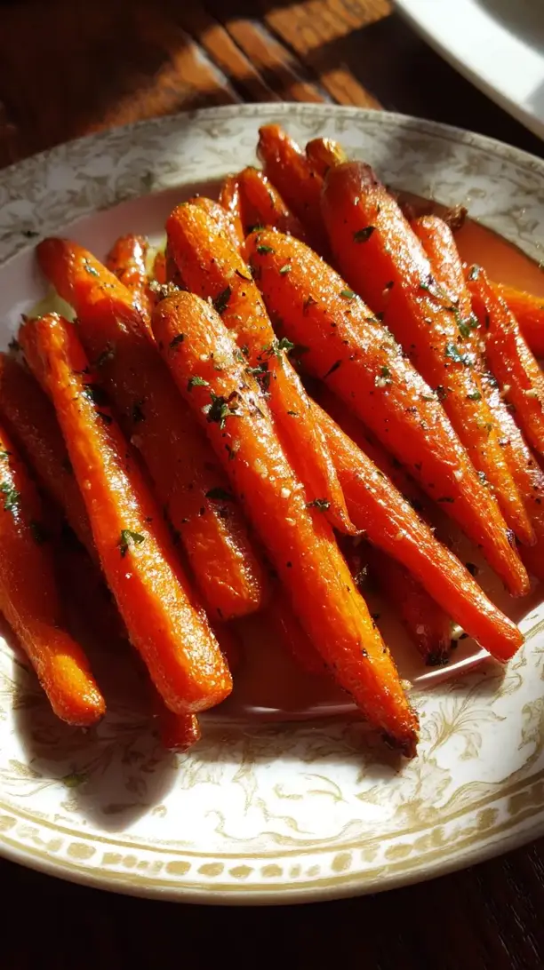 Garlic Butter Roasted Carrots