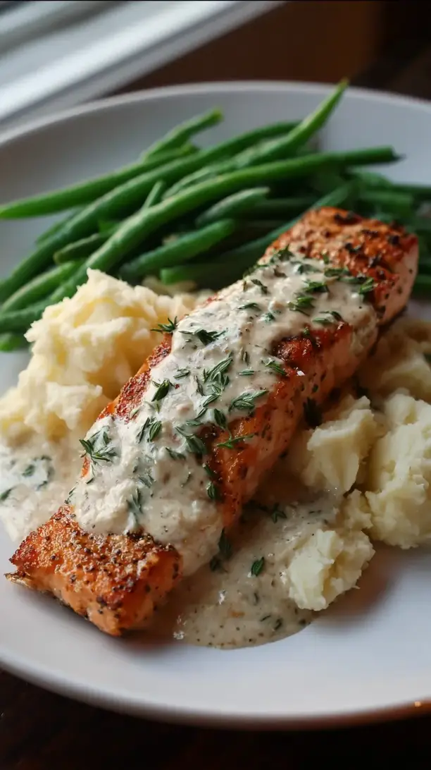 Garlic Cream Salmon