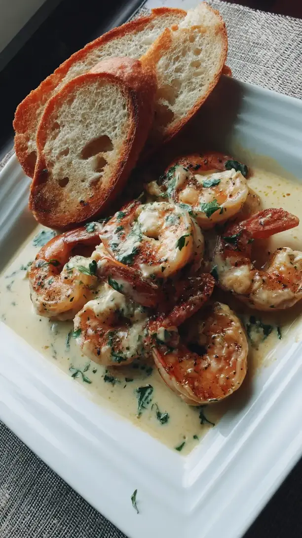 Garlic Cream Shrimp