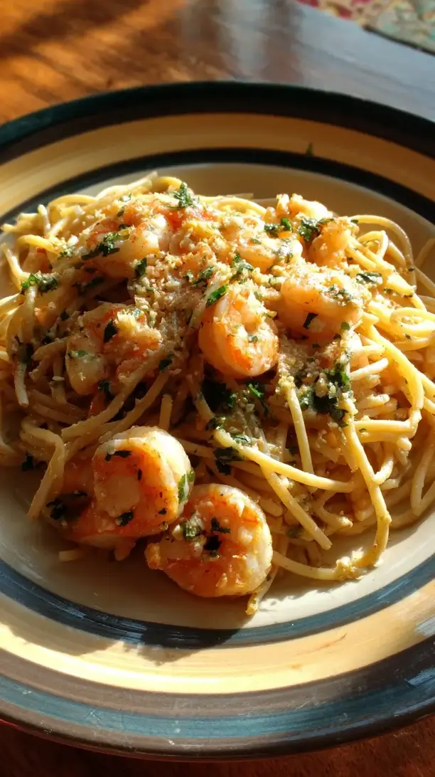 Healthy Shrimp Scampi