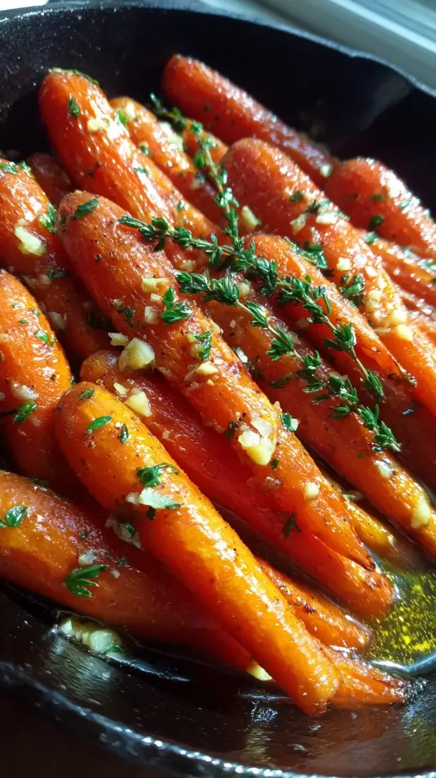 Honey Garlic Glazed Carrots