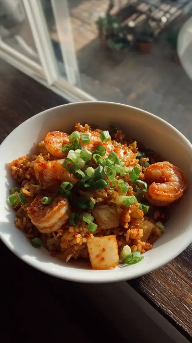 Kimchi Shrimp Fried Rice