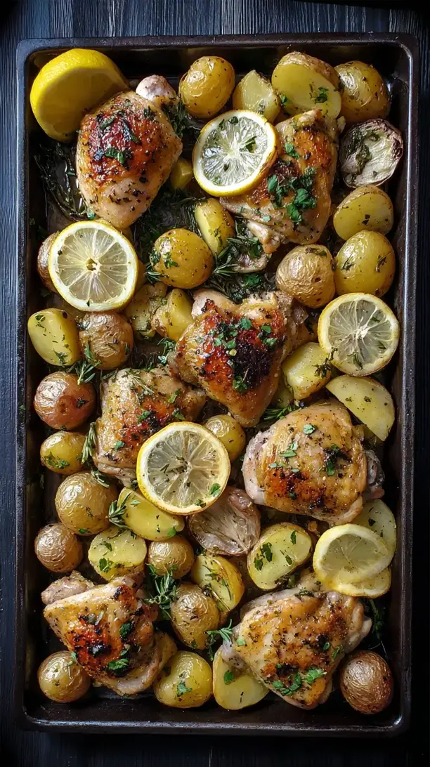 Lemon Herb Sheet Pan Chicken